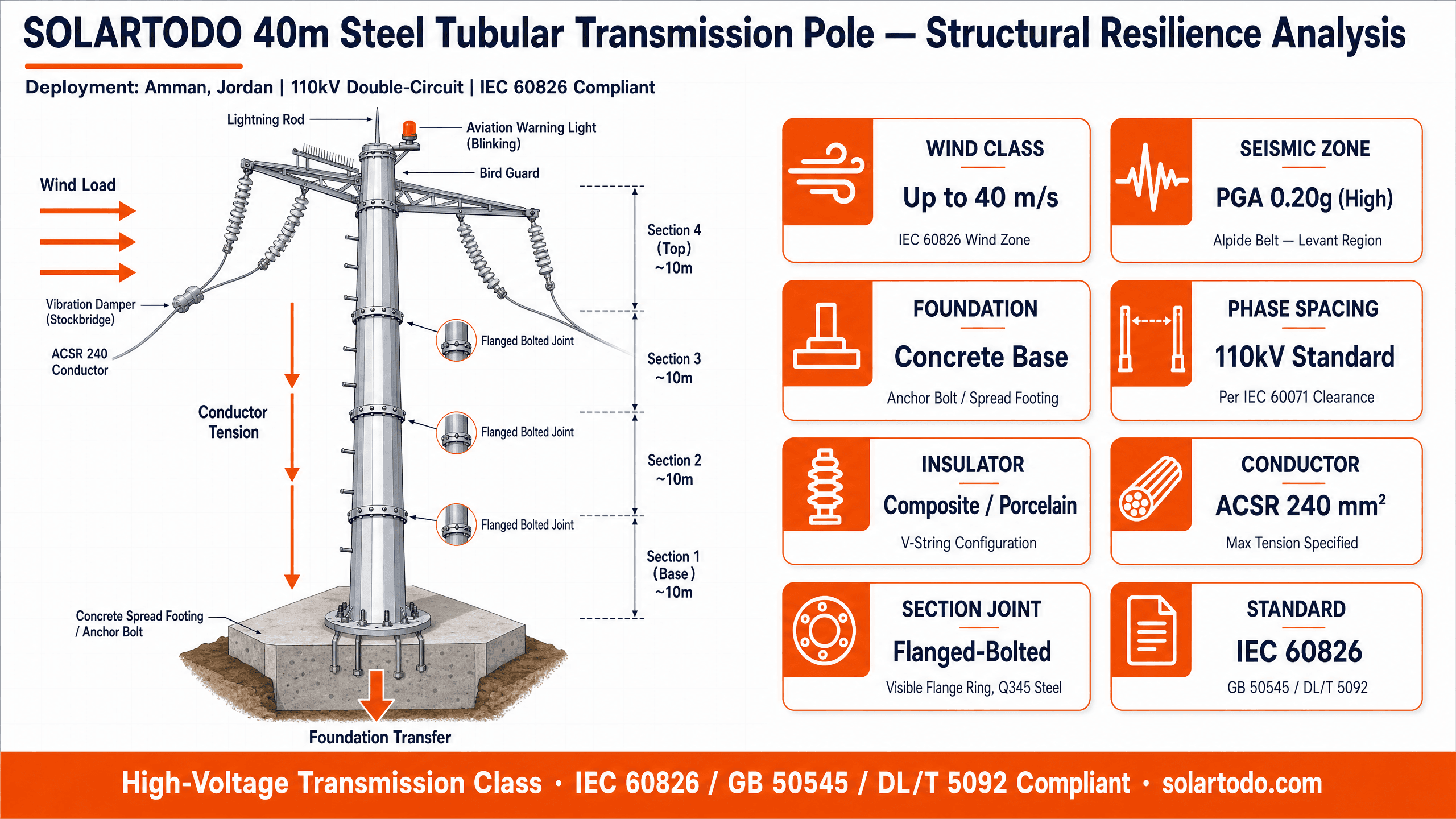 Power Transmission Tower - structure resilience