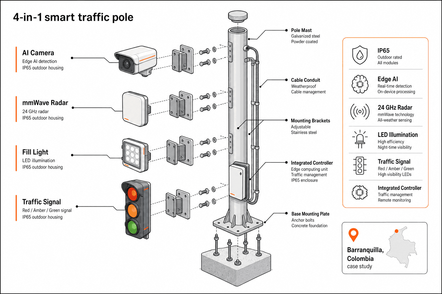 Smart Traffic System - schéma fonctionnel