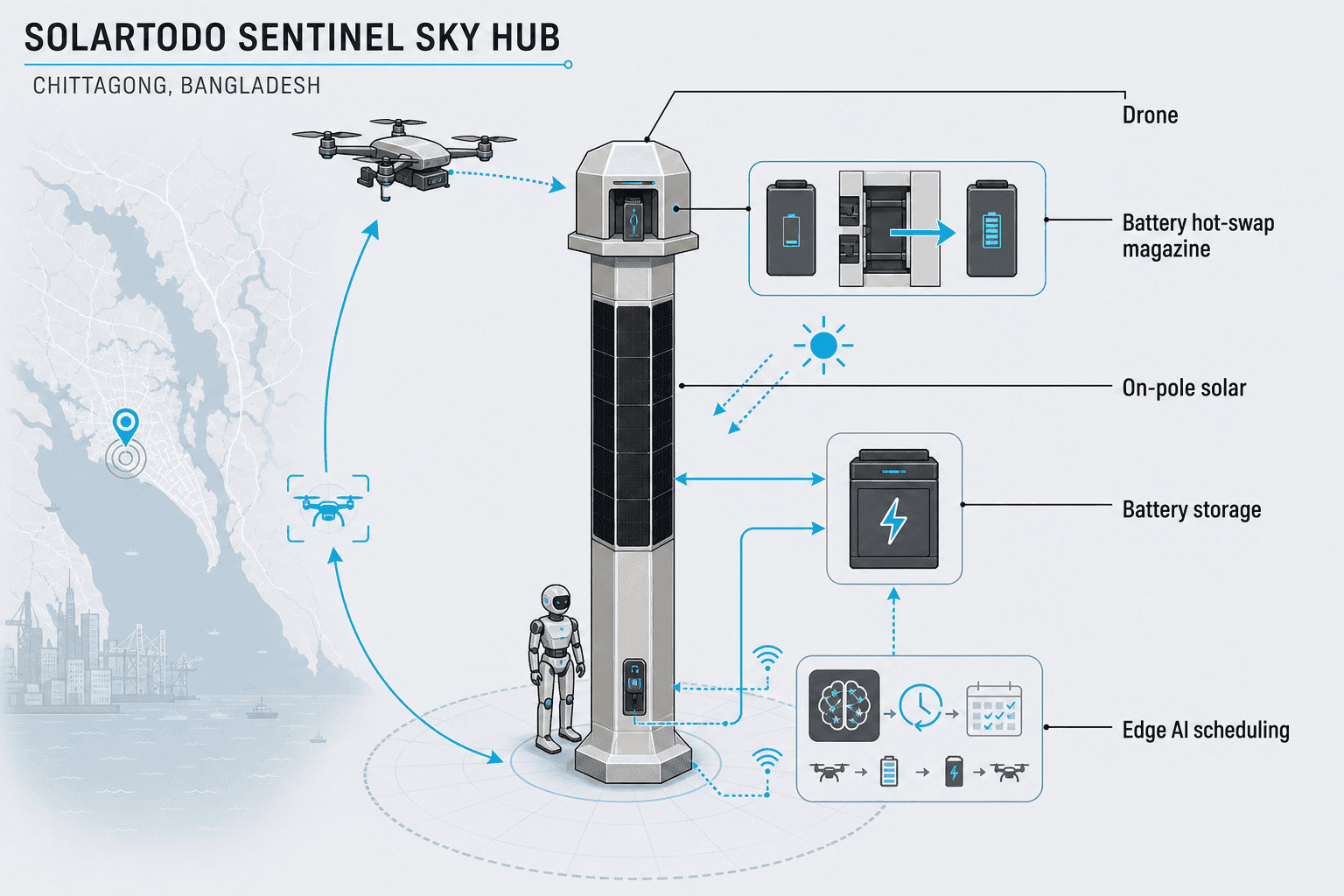 Smart Streetlight - system diagram