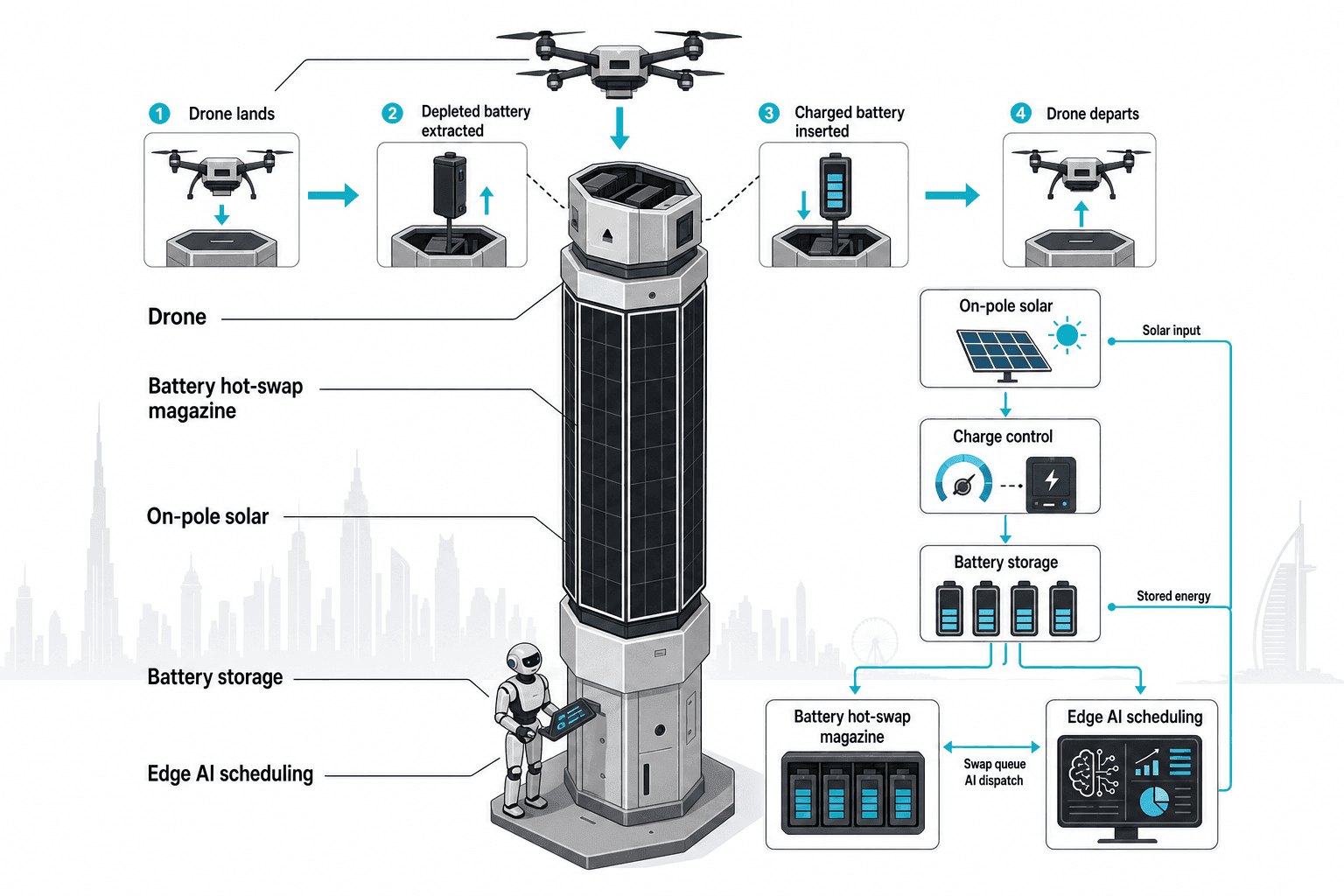 Smart Streetlight - system diagram