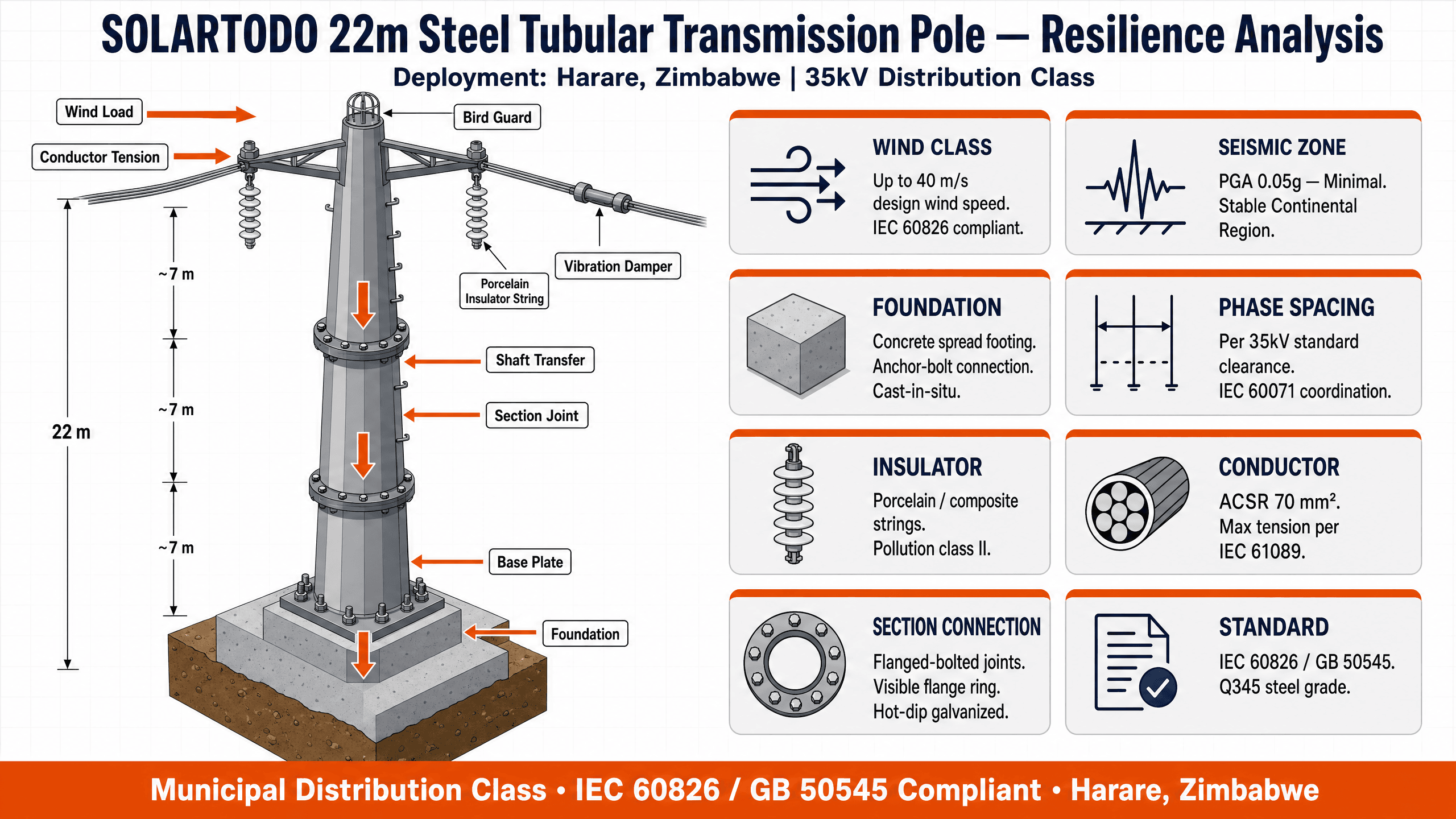 Power Transmission Tower - structure resilience