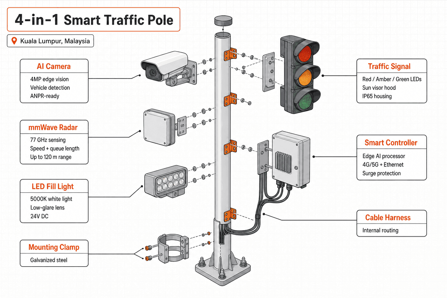 Smart Traffic System - function diagram