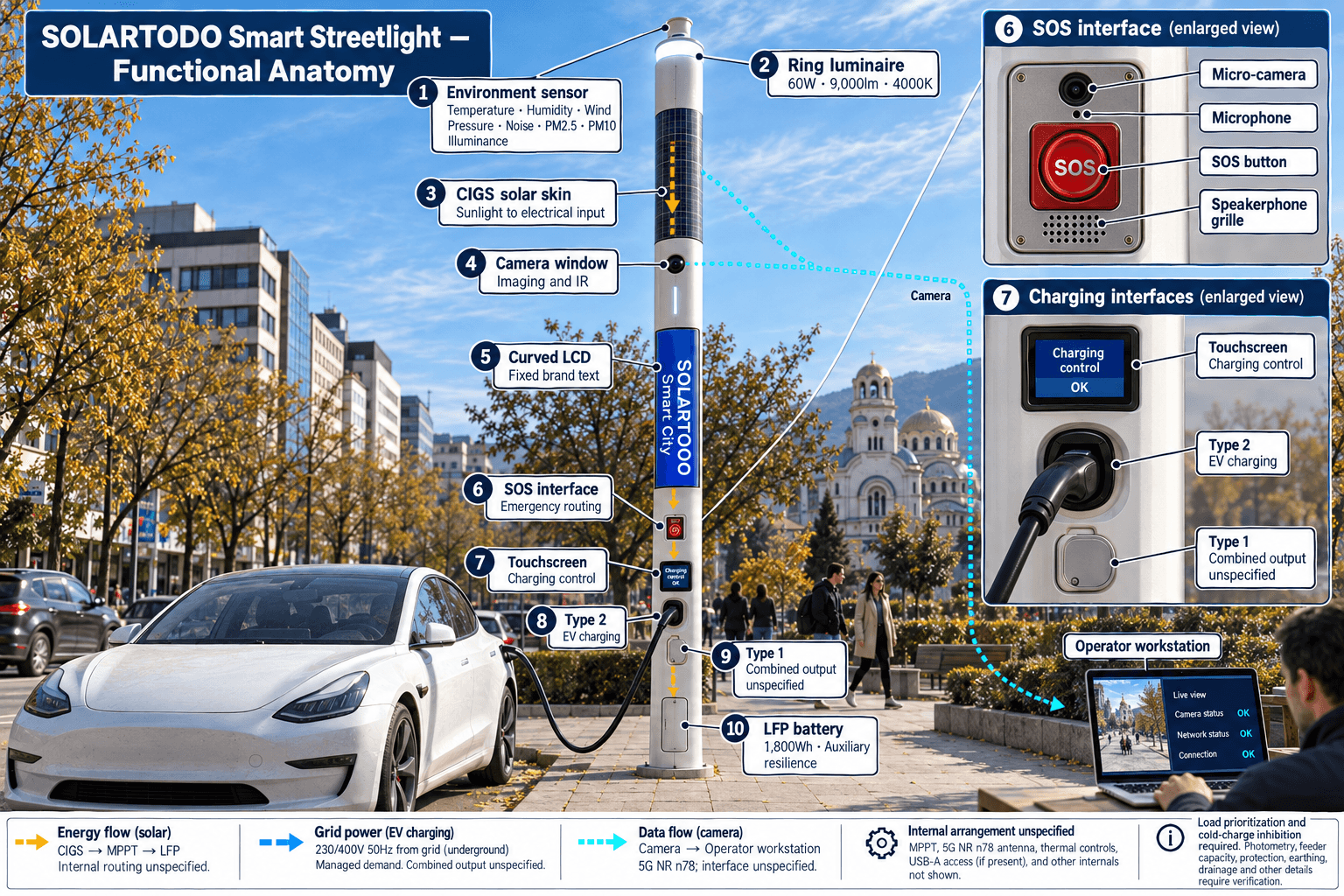 Smart Streetlight - functional anatomy