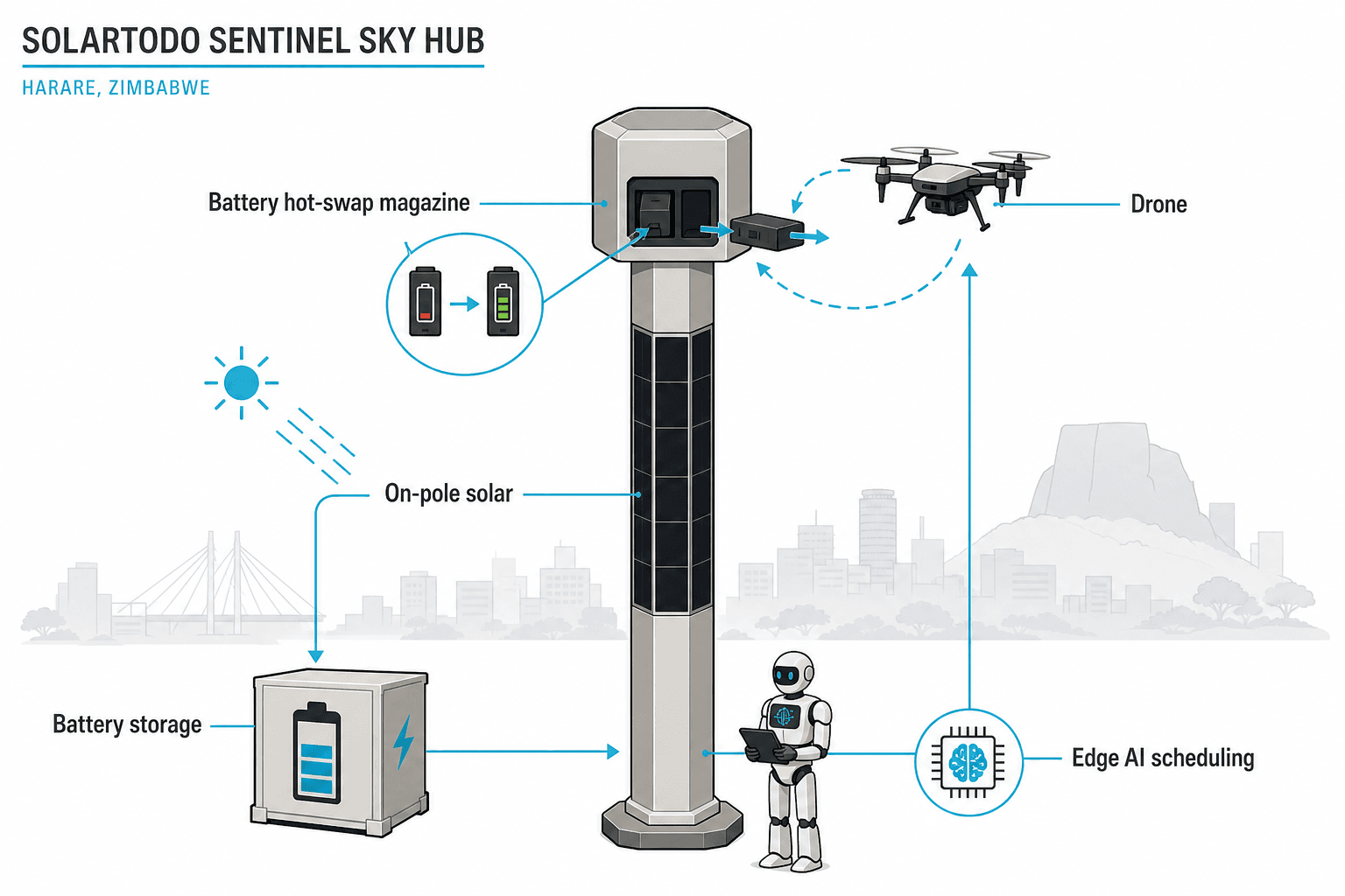 Smart Streetlight - system diagram