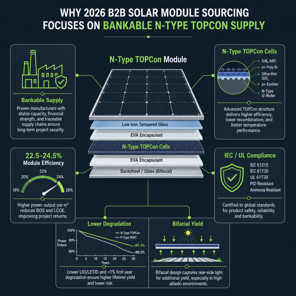 Solar Module Manufacturer B2B Guide 2026 — infographic 1