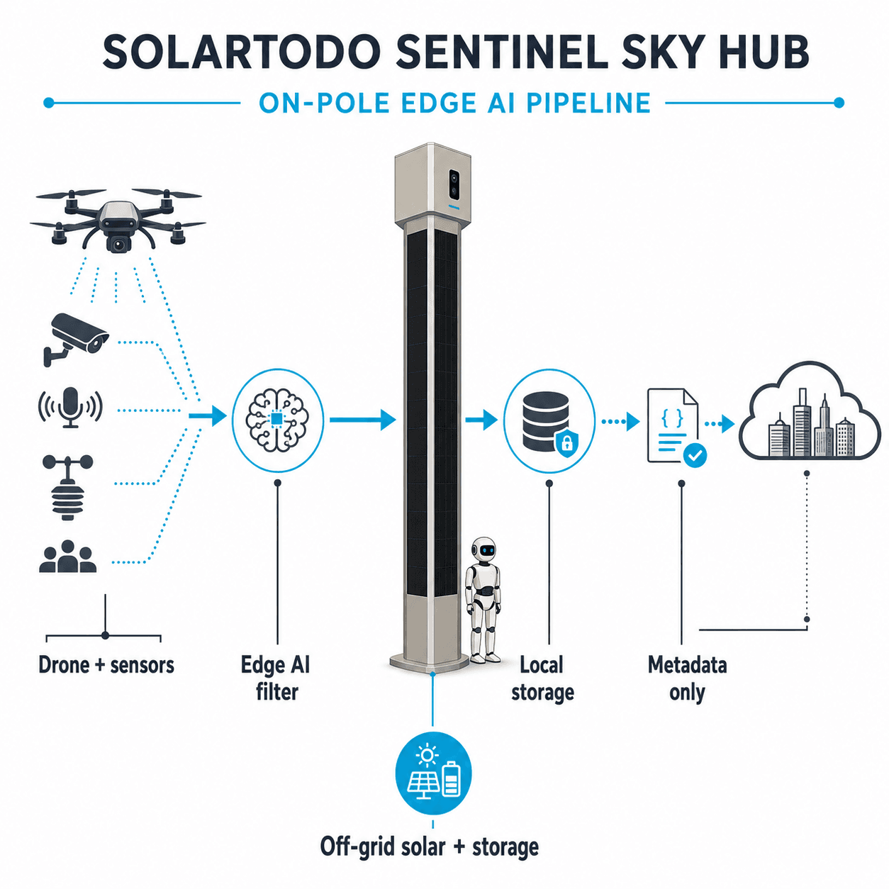 Smart City Drone Surveillance: Pole-Mounted Nests vs… — infographic 1