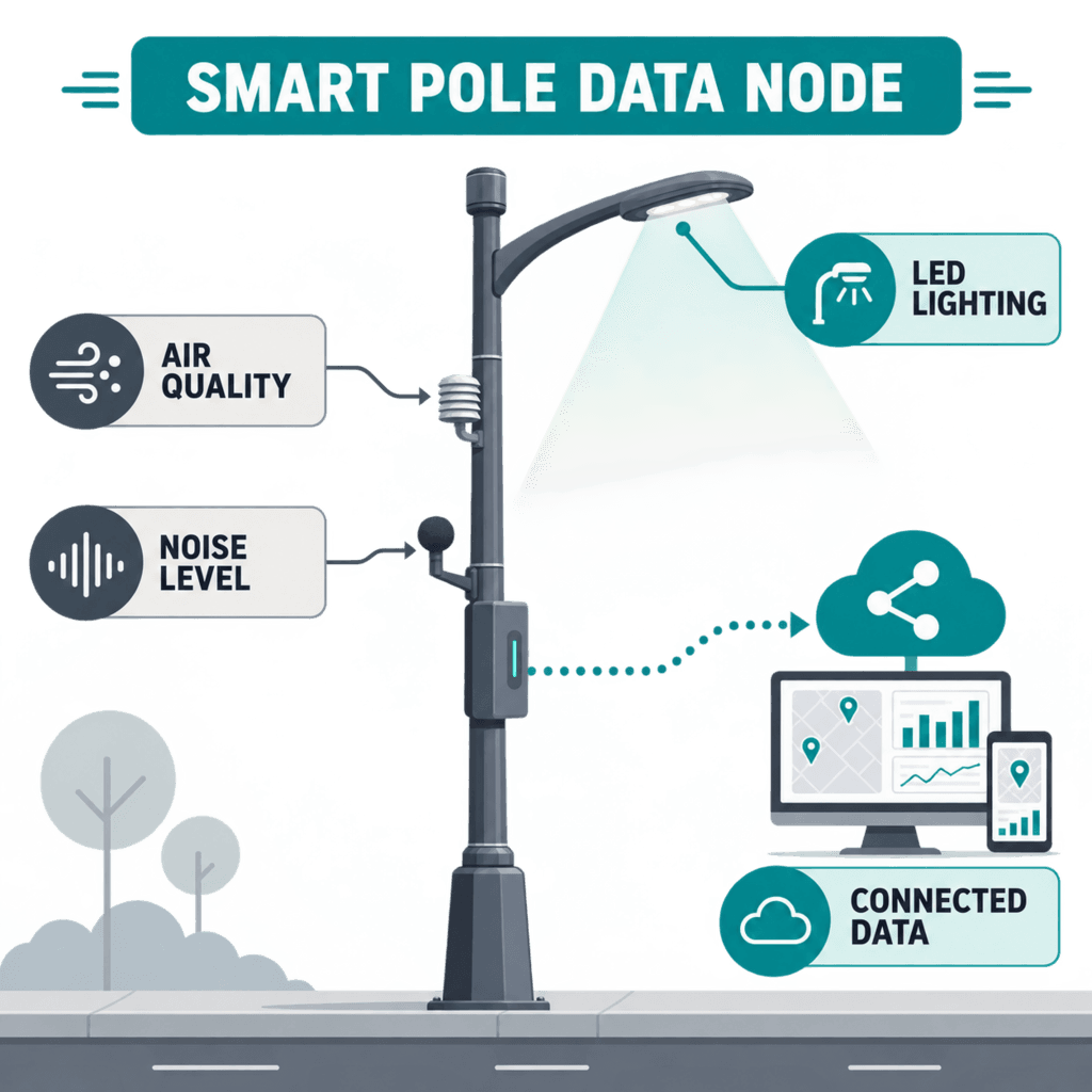 Surveillance environnementale par lampadaire intelligent : qualité de l’air… — infographie 1