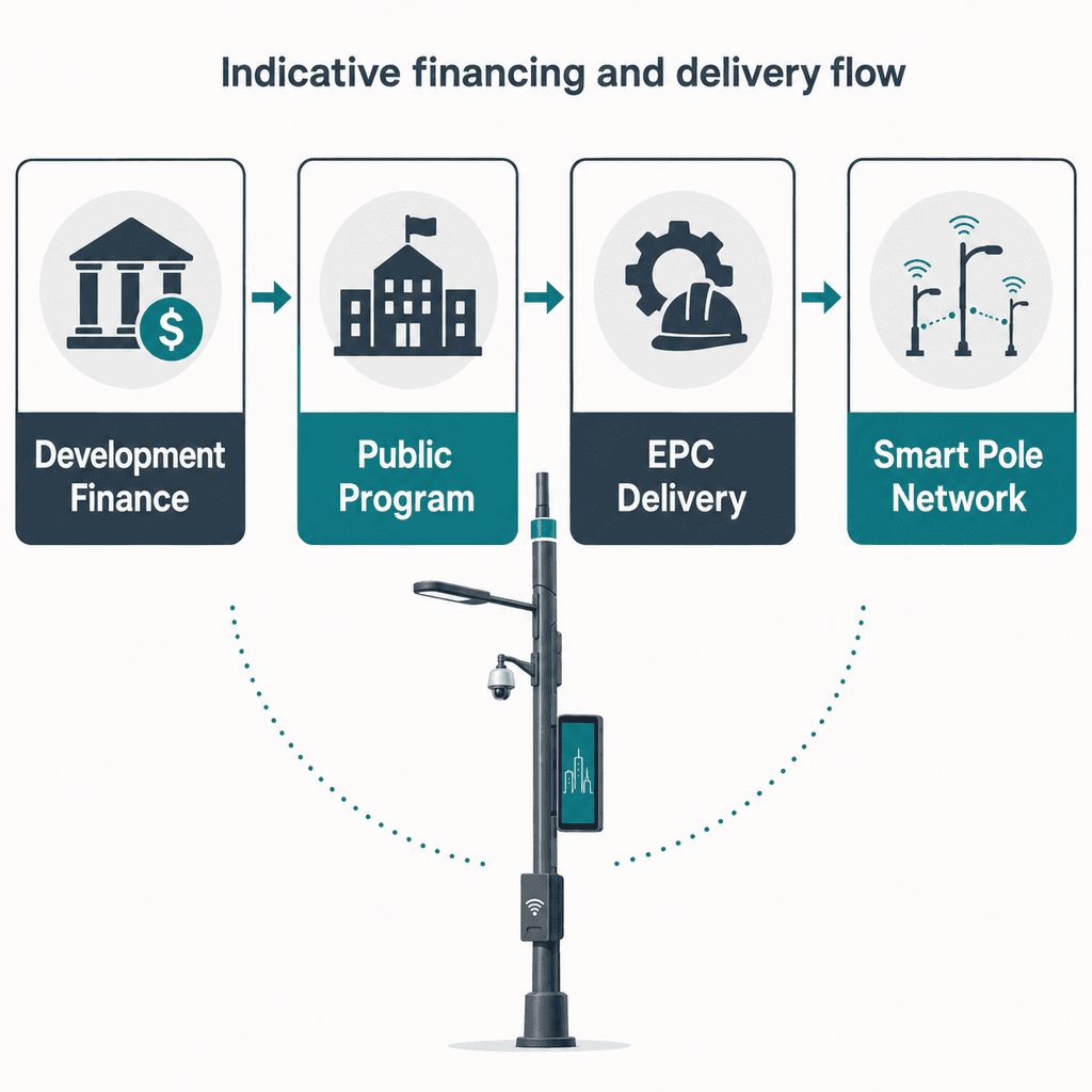 Financiamiento BNDES/CAF para Proyectos de postes inteligentes en… — infografía 1
