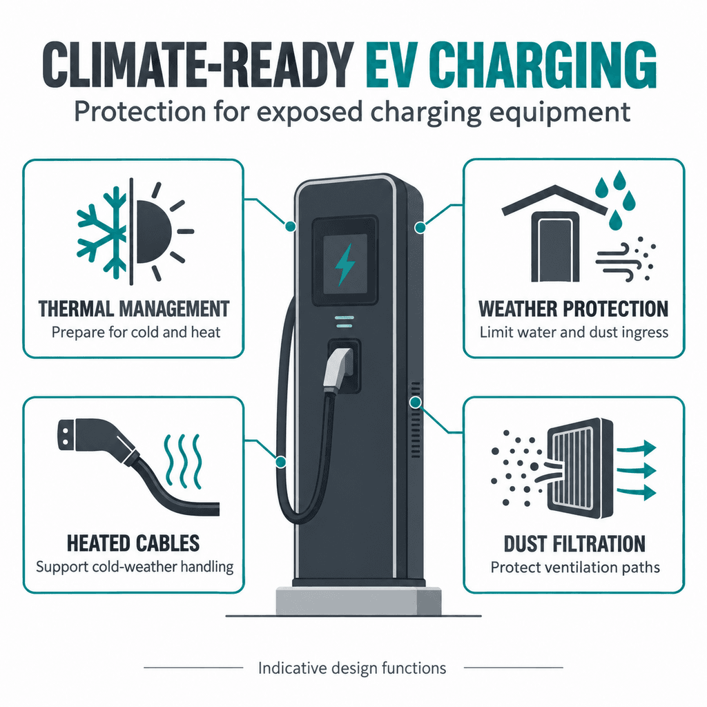 Климатические требования к EV charging в условиях… — infographic 1