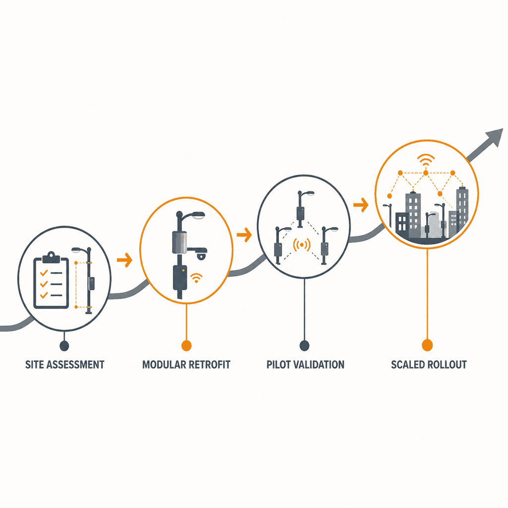 Retrofitting Existing Streetlights to Smart Poles: A… — infographic 2