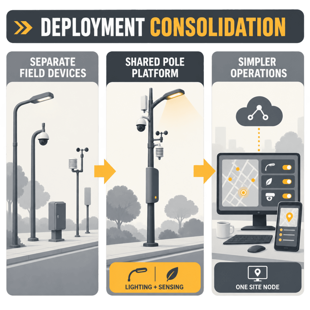 Surveillance environnementale par lampadaire intelligent : qualité de l’air… — infographie 2