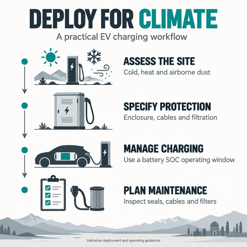 Климатические требования к EV charging в условиях… — infographic 2