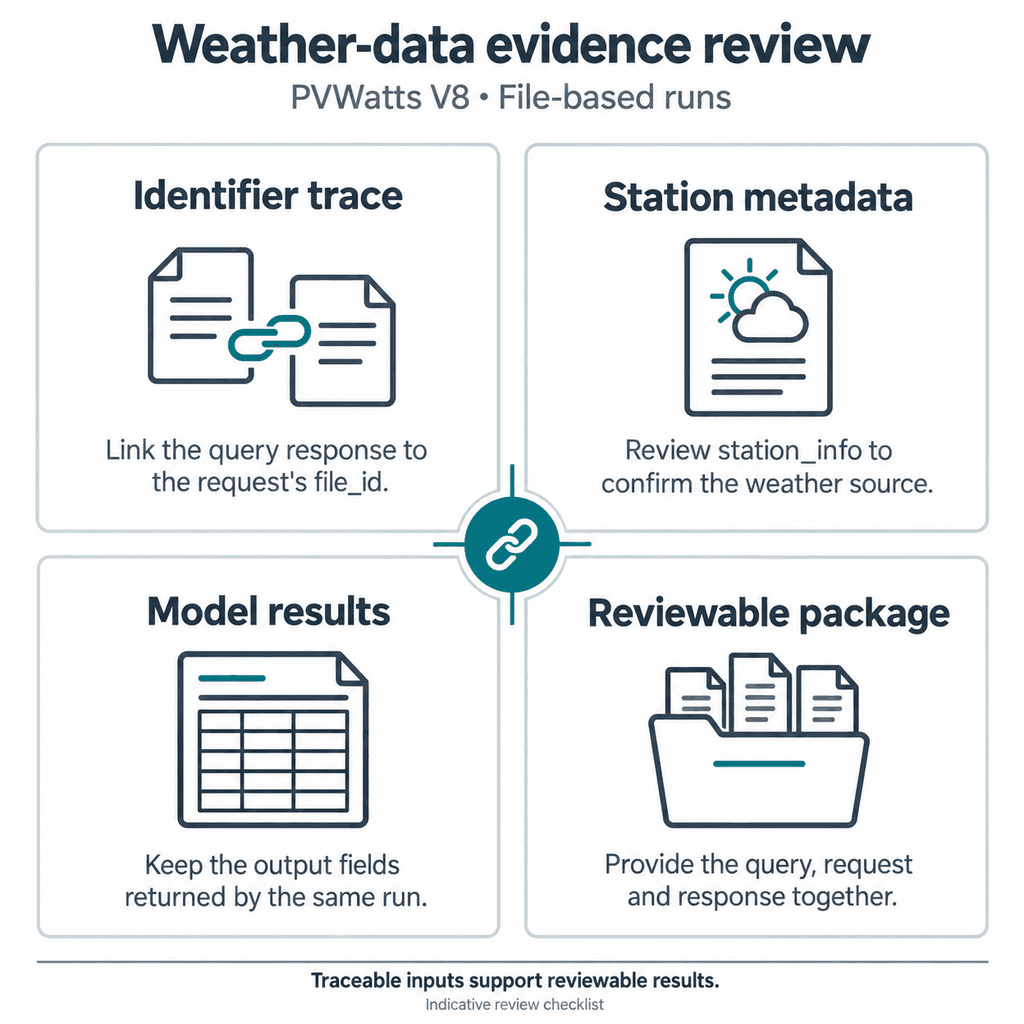 What evidence should bidders provide when a PVWatts run… — infographic 2