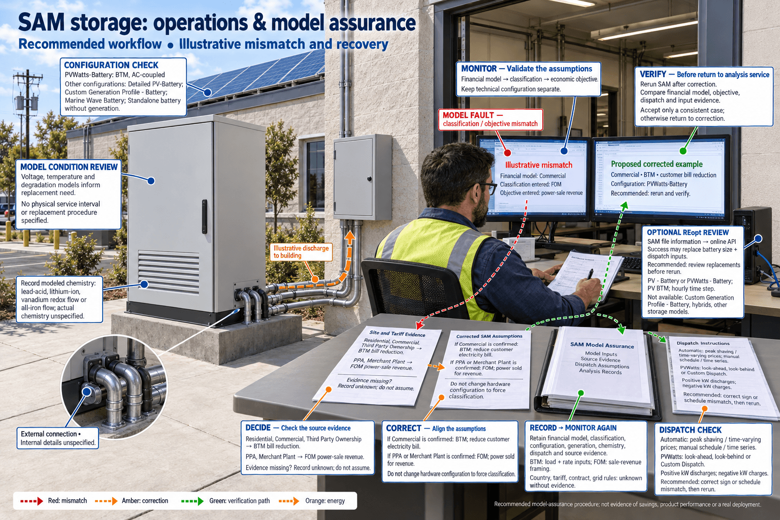 Storage Financial Model Assumptions for BTM vs FOM — Detailed system operations and maintenance