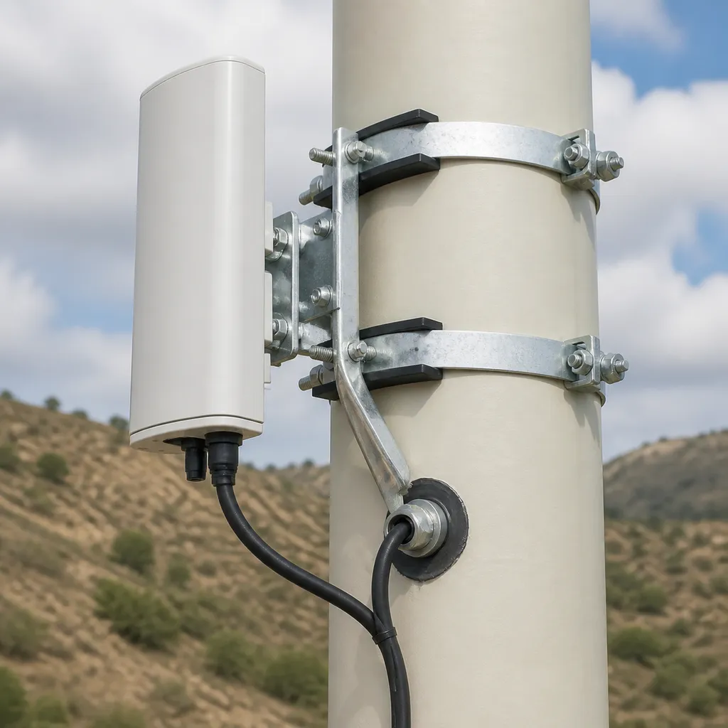 26m FRP telecom pole technical diagram and workshop fabrication details