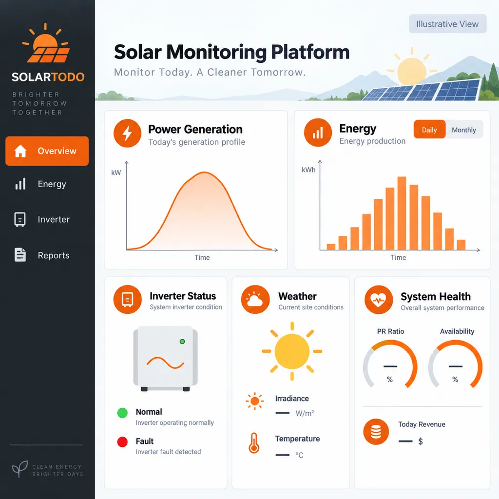 Cloud monitoring platform for solar rooftop installation performance and remote O&M